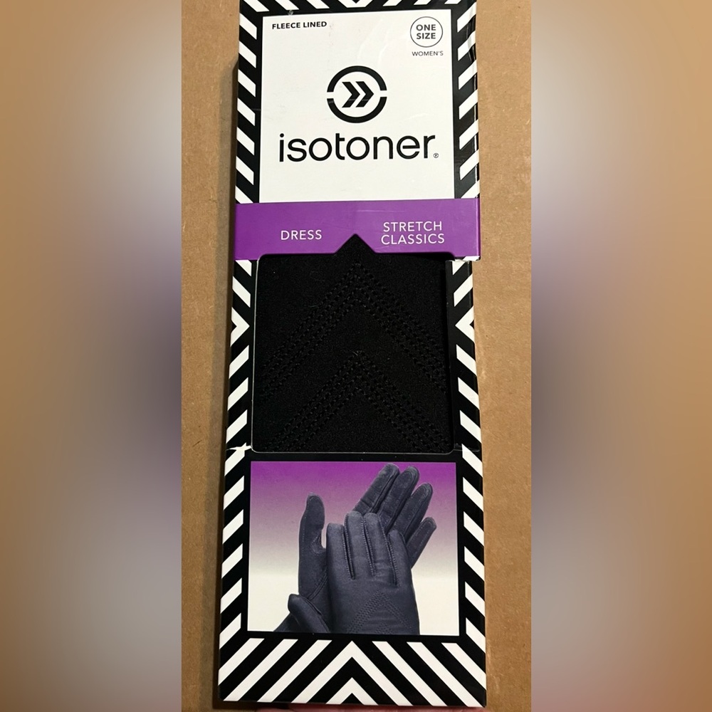NIB-Vintage Isotoner Dress Stretch Classics  Gloves Black
Never used
OS fitsS-L